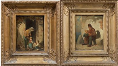 Ecole FRANCAISE vers 1850
Le vieil homme...