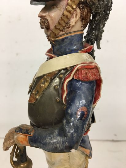 Statuette en faïence par Bernard Belluc (né...