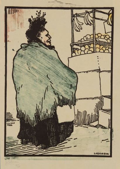 Jean-Emile LABOUREUR (1877-1943) La Marchande...
