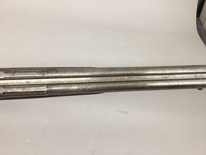 Fusil de chasse à silex à double canon en...