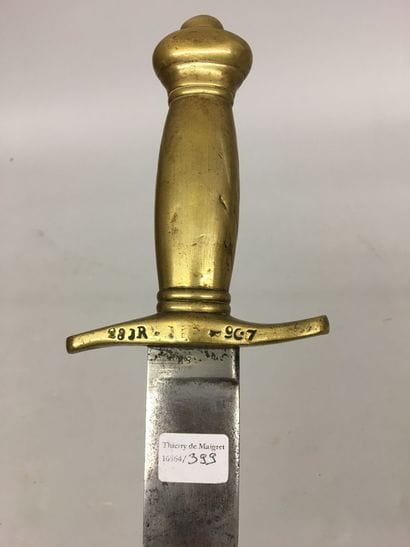 Glaive d'infanterie ou d'artillerie, poignée...