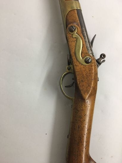 Fusil à silex militaire hollandais, canon...