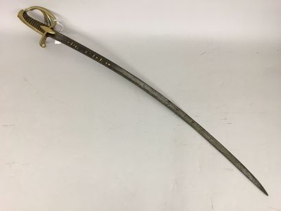 Sabre d'officier émigré modèle an XI de cavalerie...