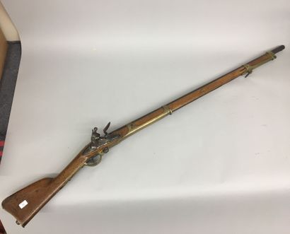 Fusil à silex militaire hollandais, canon...