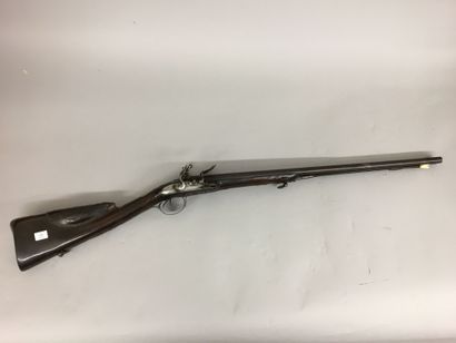 Fusil de chasse à silex à double canon en...