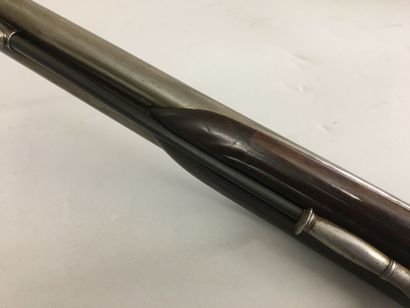 Fusil de chasse à silex à double canon en...