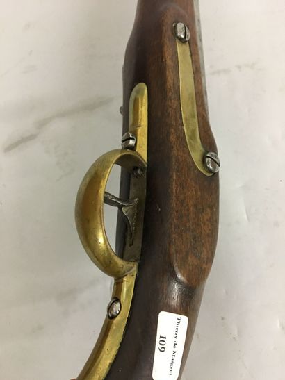 Pistolet de cavalerie autrichien à silex,...