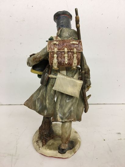 Statuette en faïence par Bernard Belluc (né...
