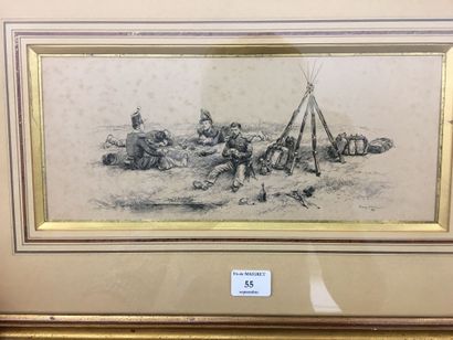 Edouard DETAILLE (1845-1912)
Militaires au...