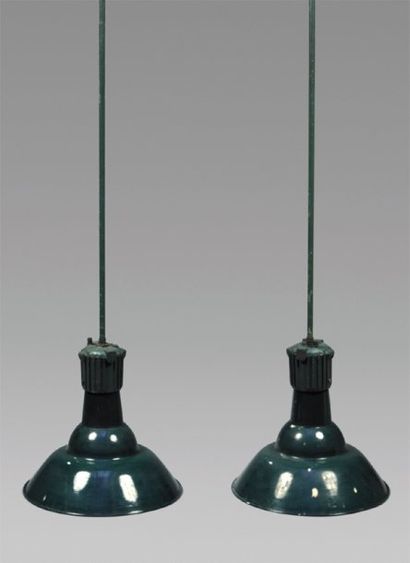 SAMMODE
Paire de grandes suspensions industrielles...