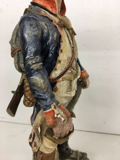 Statuette en faïence par Bernard Belluc (né...