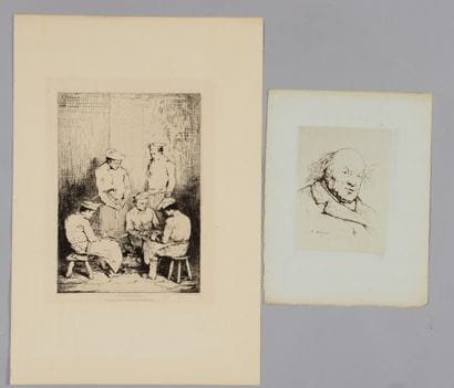 Théodule RIBOT (1823-1891) Portrait d'un...