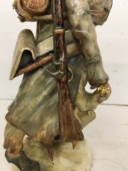 Statuette en faïence par Bernard Belluc (né...