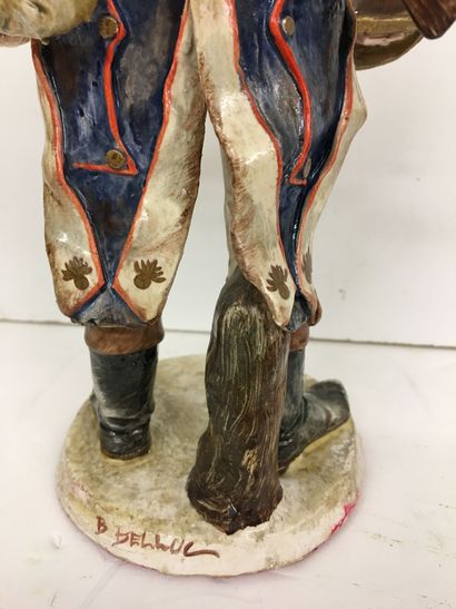 Statuette en faïence par Bernard Belluc (né...