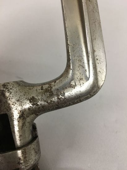 Une baïonnette à douille, modèle 1847 pour...