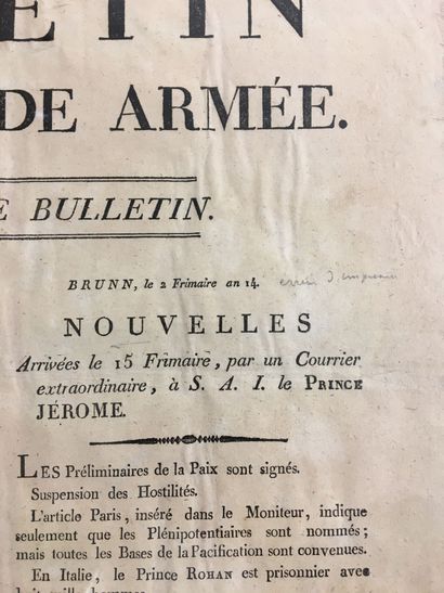 29e bulletin de la Grande Armée Brunn le...