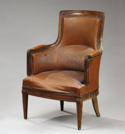 TRAVAIL FRANÇAIS 1929
Fauteuil en acajou...
