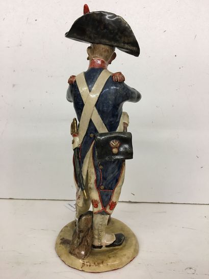 Statuette en faïence par Bernard Belluc (né...