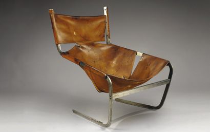 PAULIN Pierre
Important fauteuil en acier...
