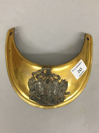 Hausse-col d'officier d'infanterie, beau...