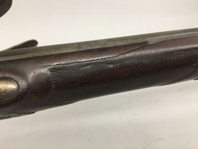 Fusil de chasse à silex à double canon en...