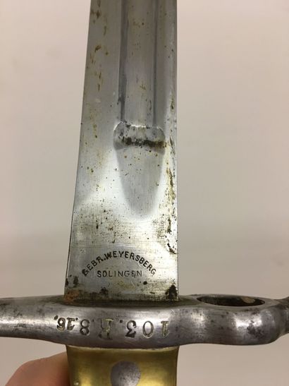 Sabre baïonnette, modèle 1871 d'Infanterie,...