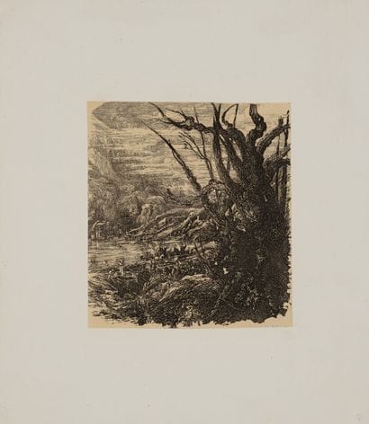 Rodolphe BRESDIN (1822 1885) Le Lac dans...