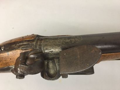 Fusil à silex militaire hollandais, canon...