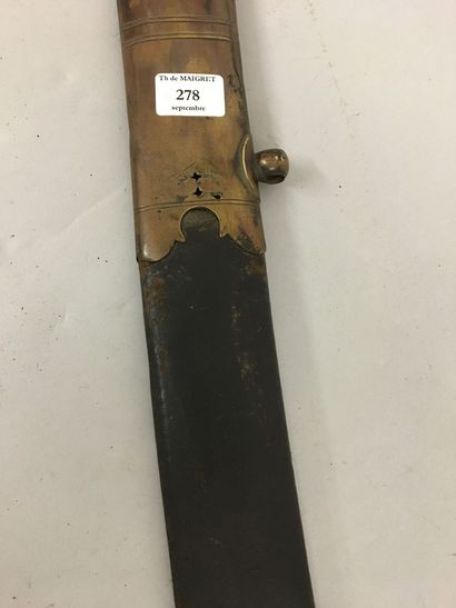 Fourreau de sabre de cavalerie, en cuir,...