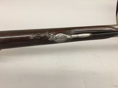 Fusil de chasse à silex à double canon en...