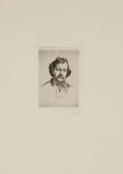 Marcellin DESBOUTIN Portrait d'homme (Cadart?)....