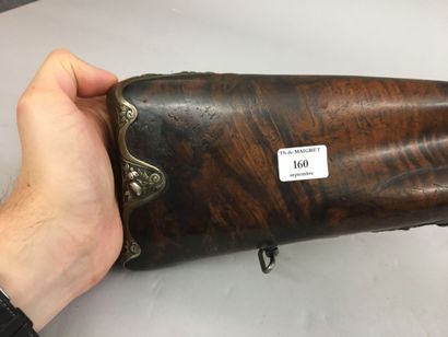 Fusil de chasse à silex à double canon en...