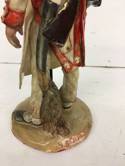 2 statuettes en faïence par Bernard Belluc...