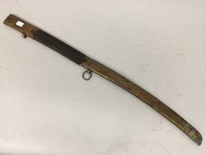 Fourreau de sabre de cavalerie, en cuir,...