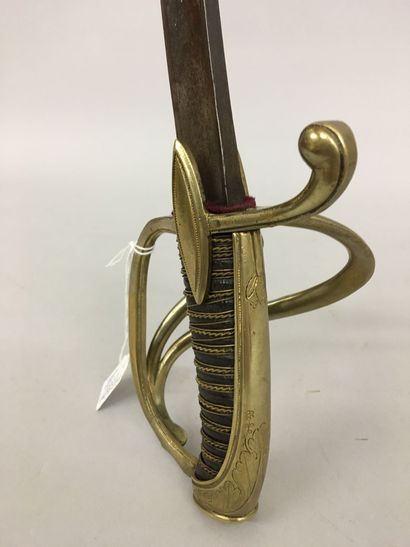 Sabre d'officier émigré modèle an XI de cavalerie...