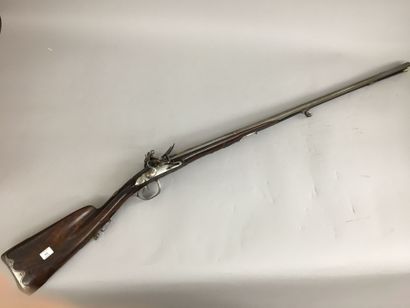Fusil de chasse à silex à double canon en...