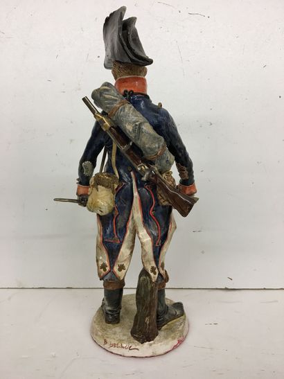 Statuette en faïence par Bernard Belluc (né...
