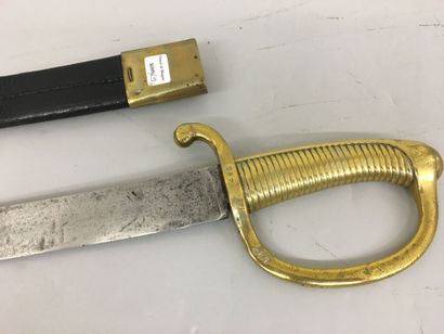 Un briquet d'infanterie modèle an IX, poinçonné...