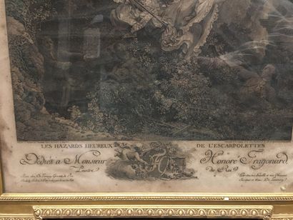 Eau-Forte De Launay d'après Fragonard