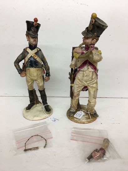 2 statuettes en faïence par Bernard Belluc...