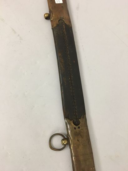 Fourreau de sabre de cavalerie, en cuir,...