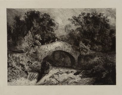 Paul HUET (1803-1869) - La Maison du garde...