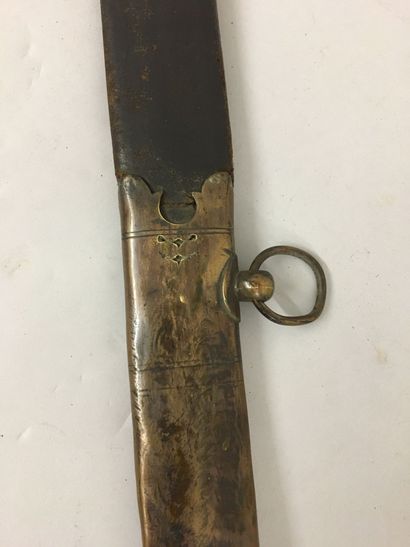 Fourreau de sabre de cavalerie, en cuir,...