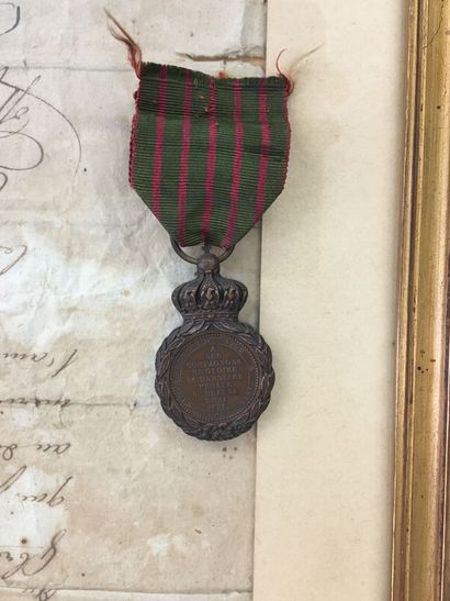 Médaille de Saint Hélène accompagnée d'un...