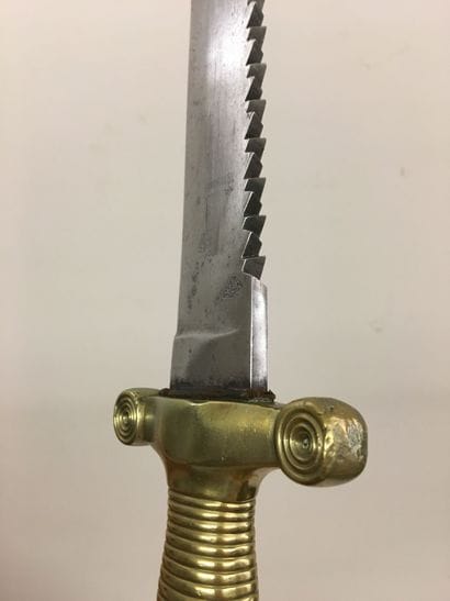 Glaive du génie de type 1831, lame à dents...