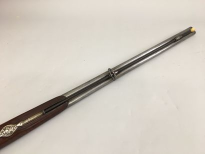 Fusil de chasse à silex à double canon en...