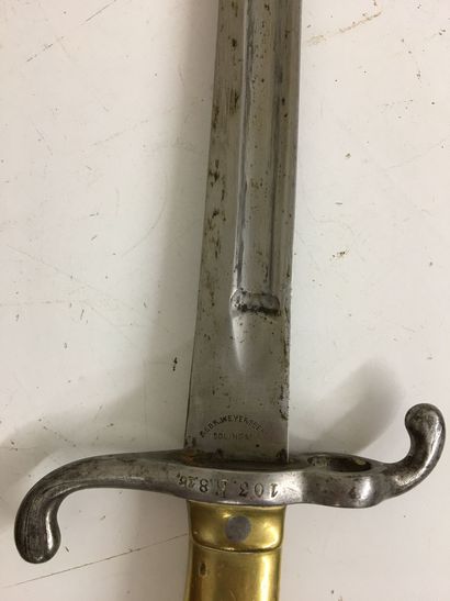 Sabre baïonnette, modèle 1871 d'Infanterie,...