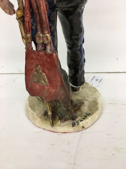 Statuette en faïence par Bernard Belluc (né...