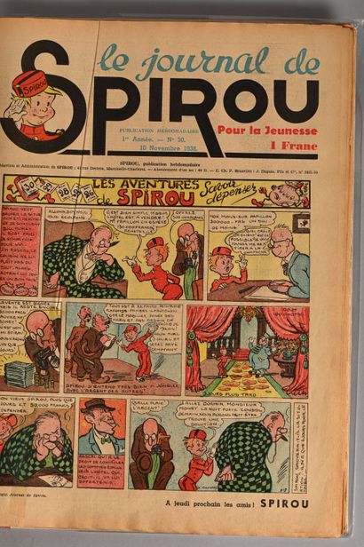 JOURNAL DE SPIROU
Reliure 2 avant guerre...