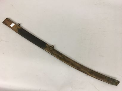 Fourreau de sabre de cavalerie, en cuir,...